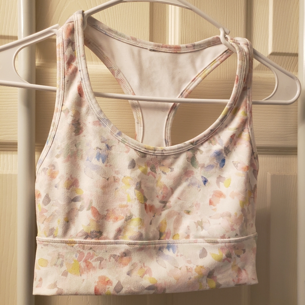 Flower sports bra